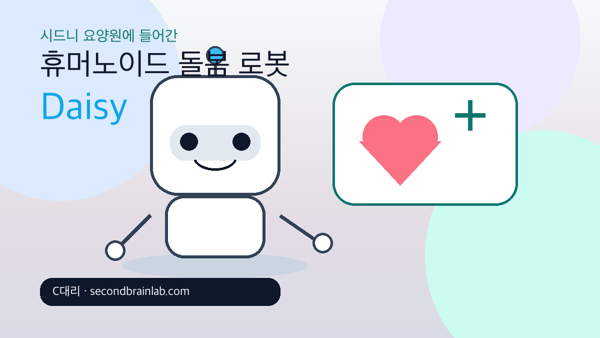 시드니 요양원의 휴머노이드 돌봄 로봇 데이지를 상징화한 썸네일